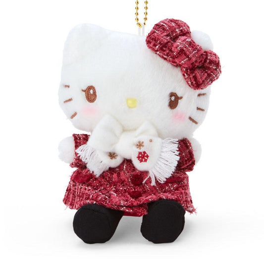 Hello Kitty - Sanrio Winter Outfit Collection Mascot Plush Keychain