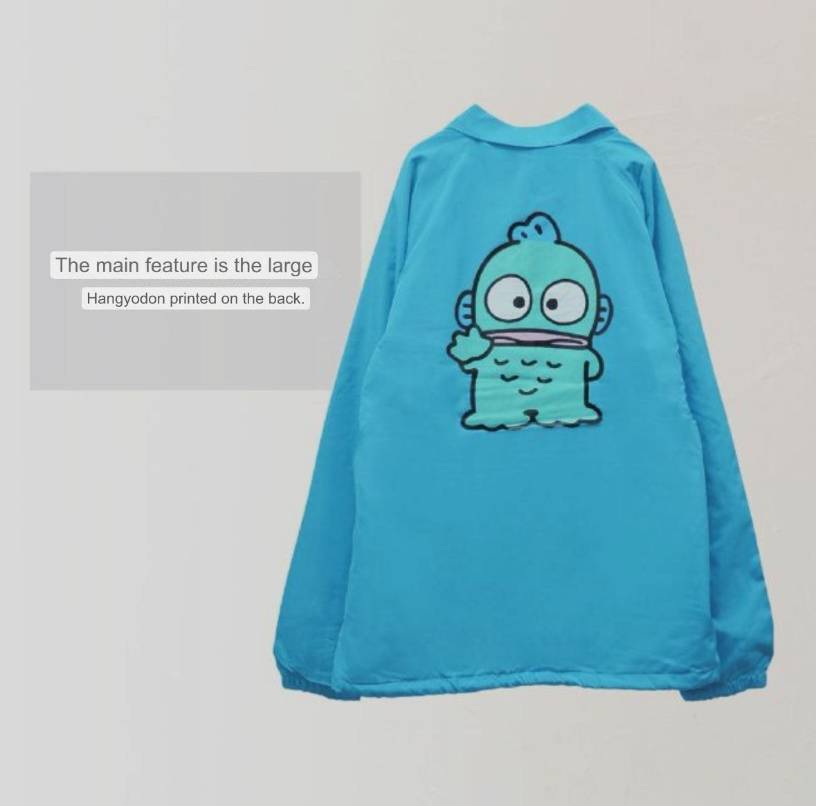 Hangyodon- Sanrio Characters Coach Jacket Size L