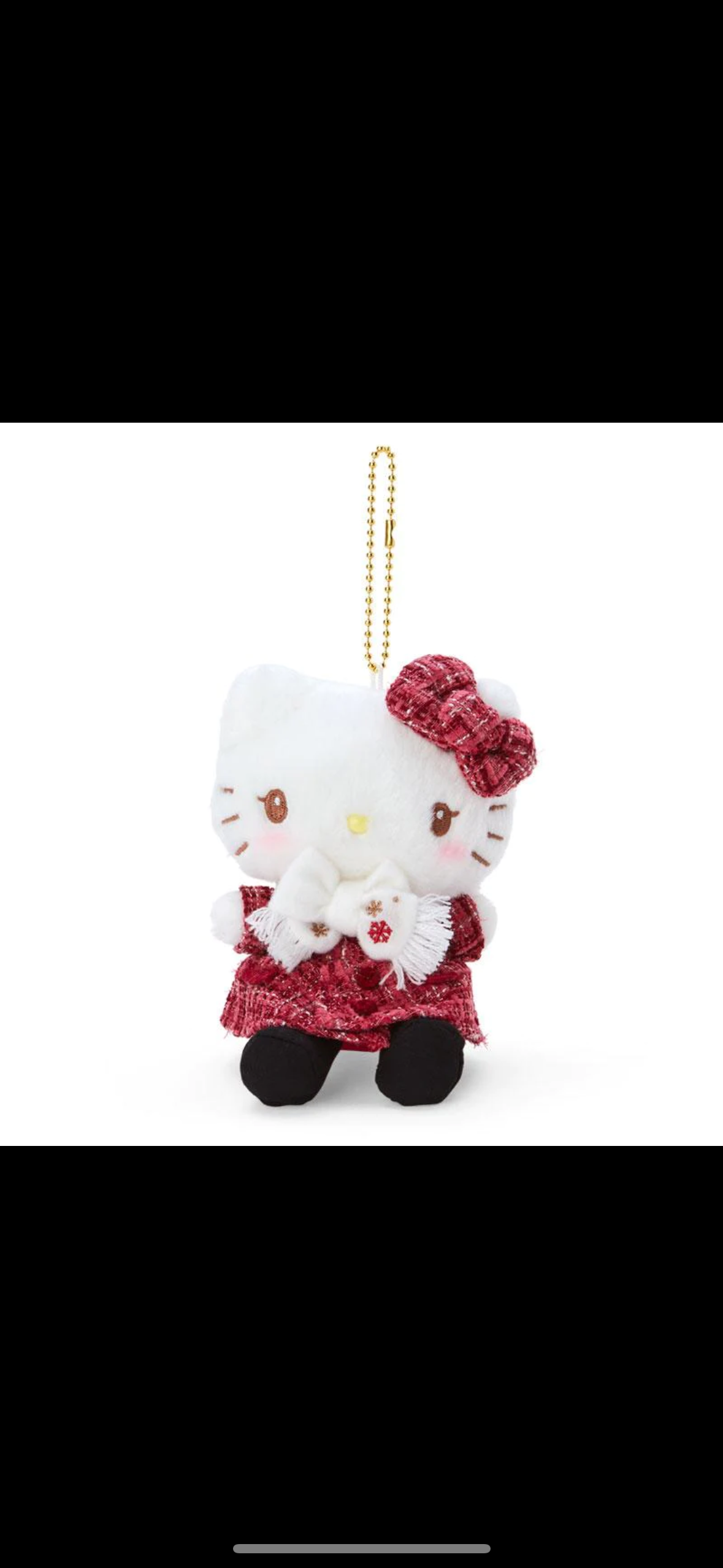 Hello Kitty - Sanrio Winter Outfit Collection Mascot Plush Keychain