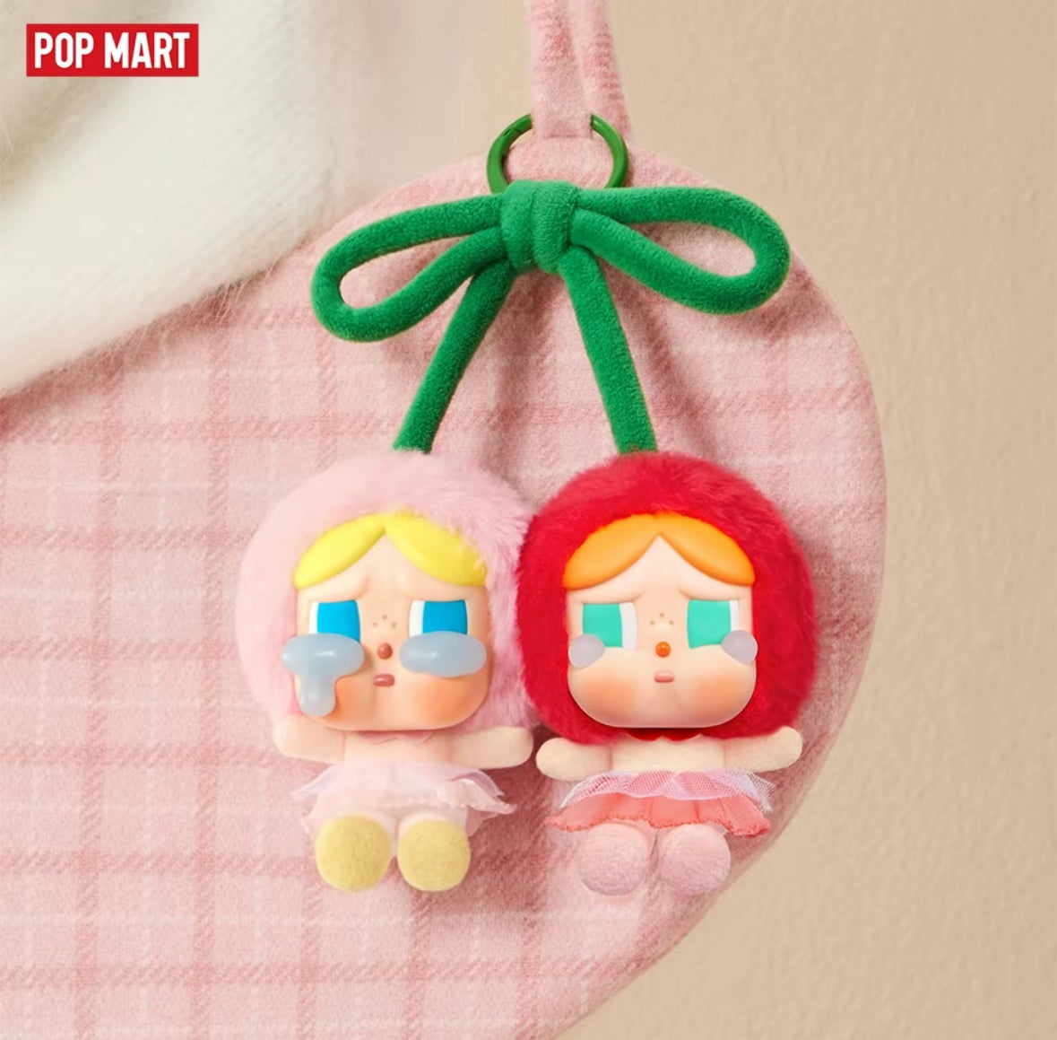 POP MART Crybaby - Crying For Love ( Love You Cherry Much) Vinyl Plush Pendant