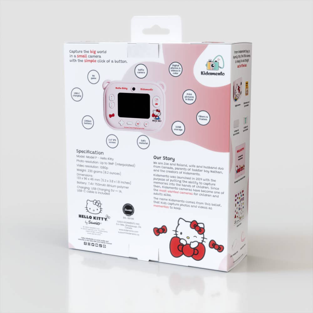Kidamento - Hello Kitty Print and Digital Camera – Model P
