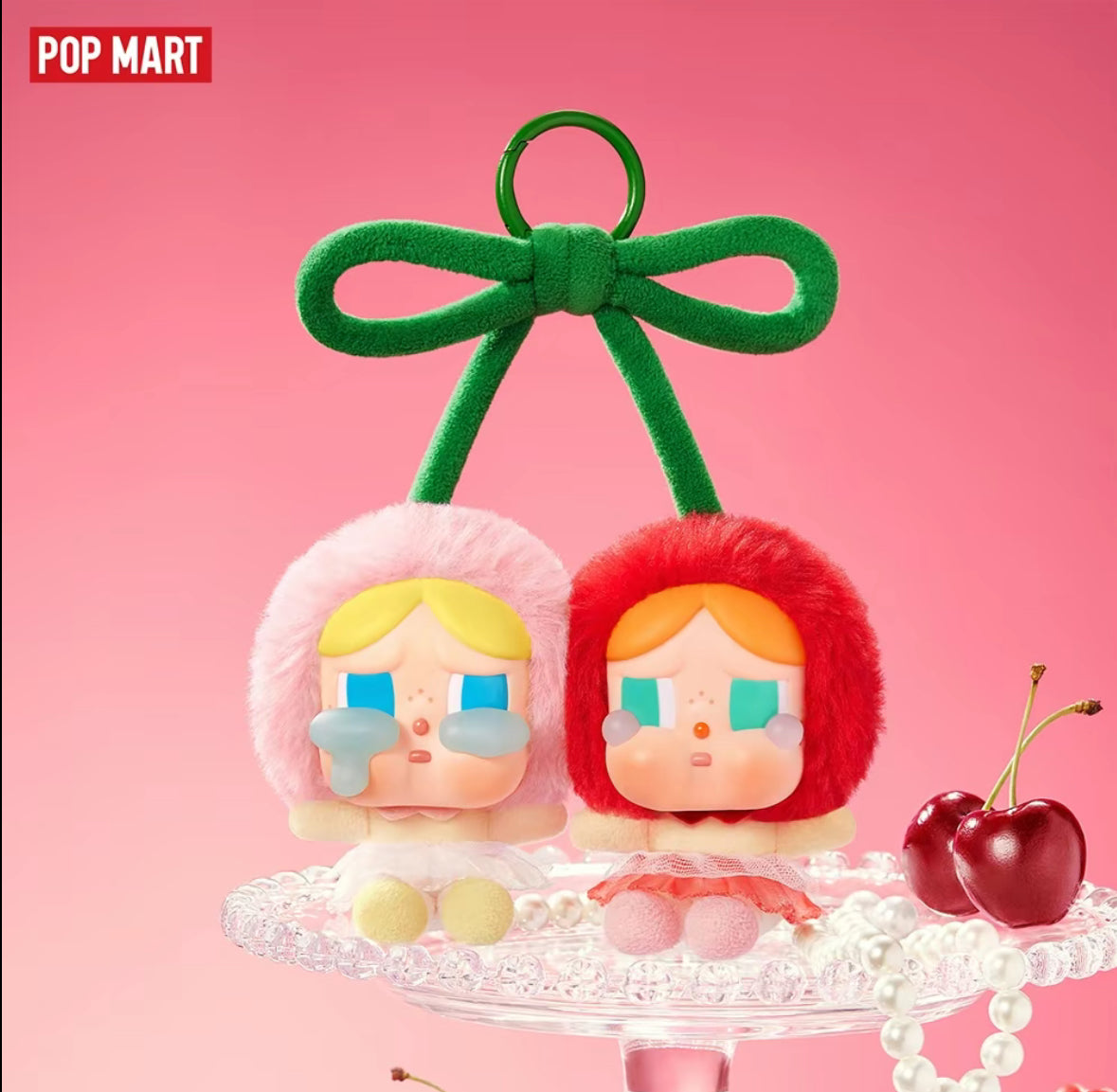 POP MART Crybaby - Crying For Love ( Love You Cherry Much) Vinyl Plush Pendant