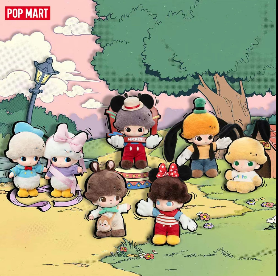 POP MART Dimoo World x Disney Plush Pendant