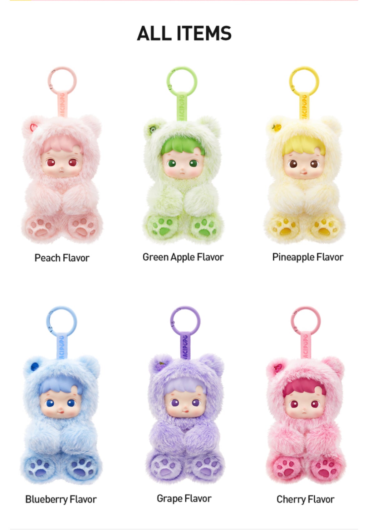 POP MART Hacipupu- Gummy Bear Vinyl Plush Pendant