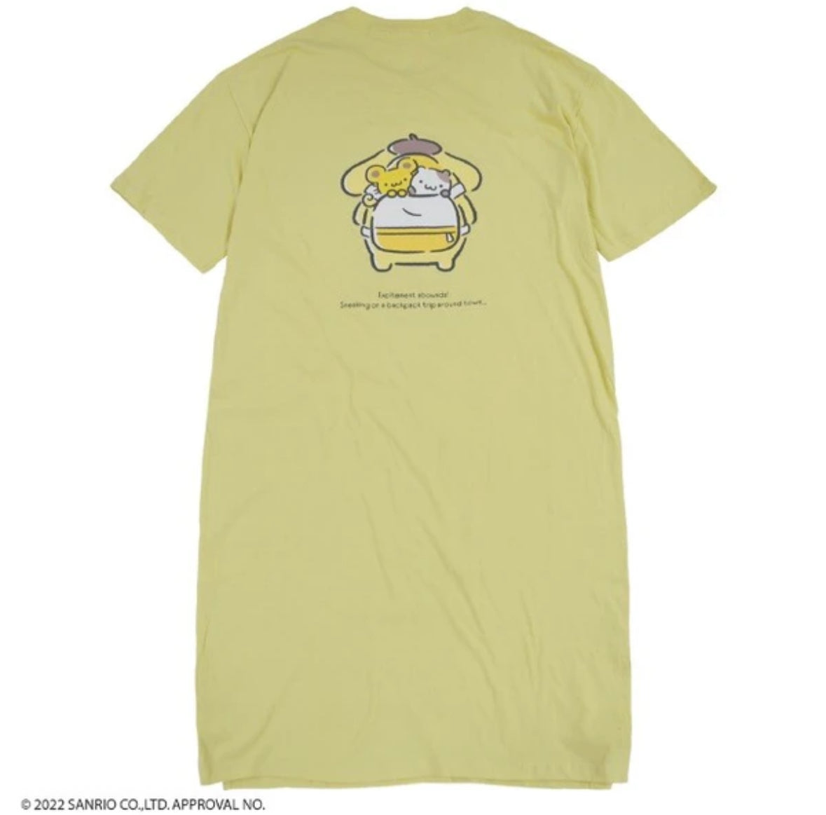 PomPomPurin - Sanrio Characters Oversized T-shirt Dress One Size