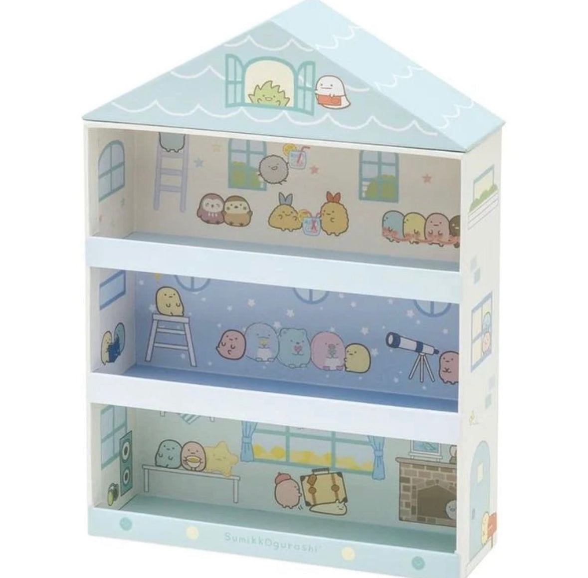 Sumikko Gurashi Tenori blue house display case