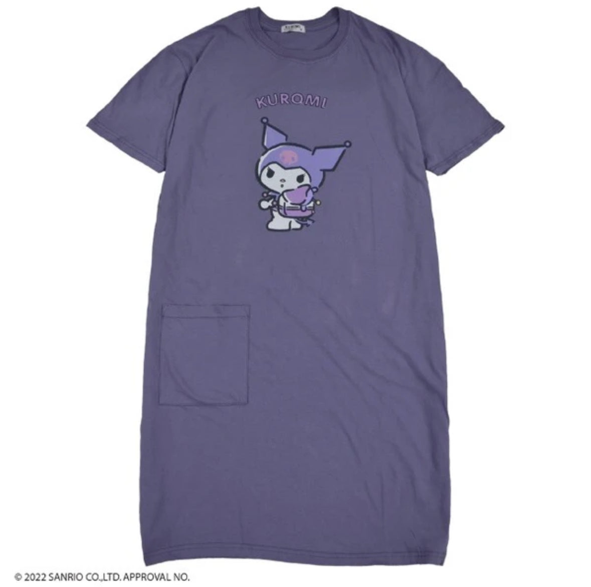Kuromi - Sanrio Characters Oversized T-shirt Dress