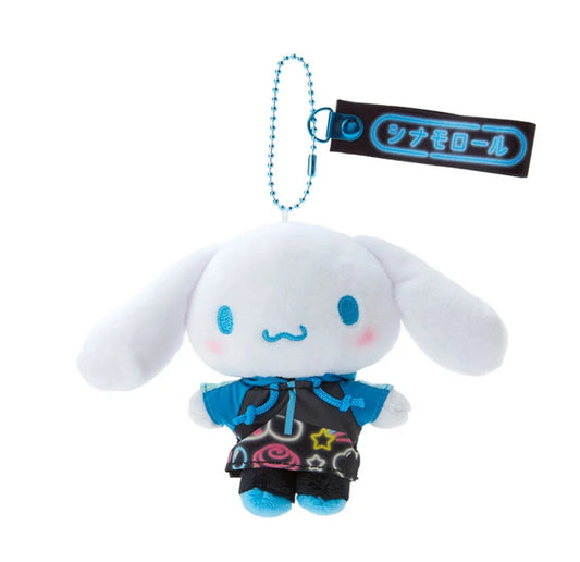 Cinnamoroll - Sanrio Vivid Neon Mascot Plush Keychain