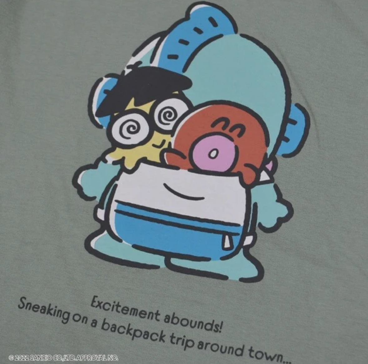 Hangyodon - Sanrio Characters Oversized T-shirt Dress One Size