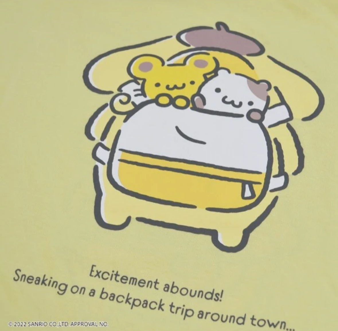 PomPomPurin - Sanrio Characters Oversized T-shirt Dress One Size