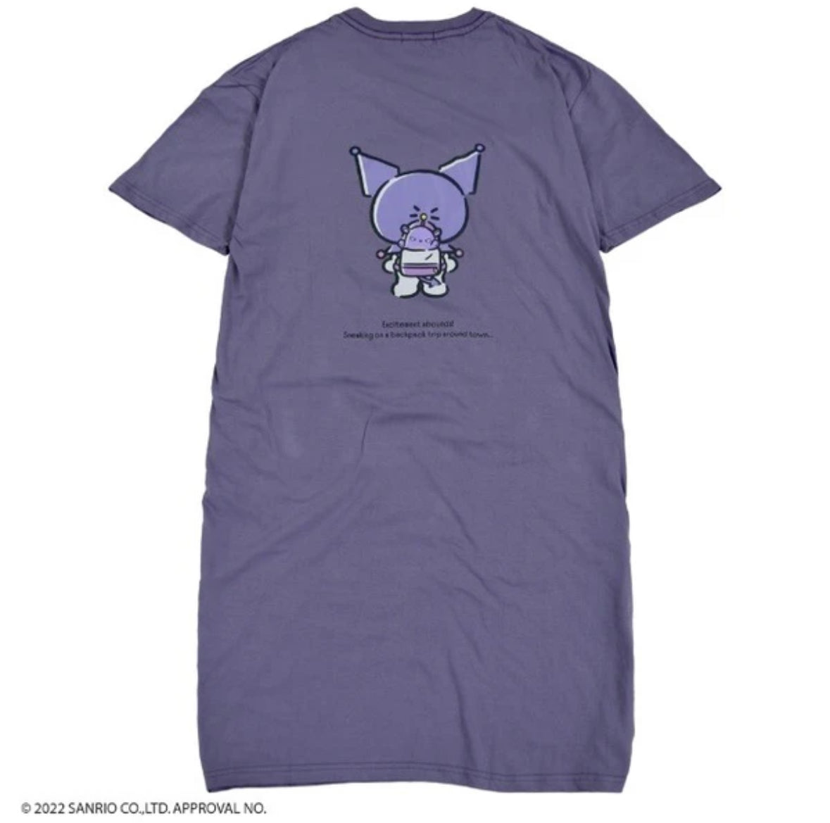 Kuromi - Sanrio Characters Oversized T-shirt Dress