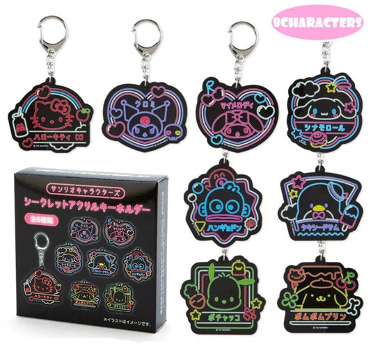 Sanrio Vivid Neon Acrylic Keychain Blind Box