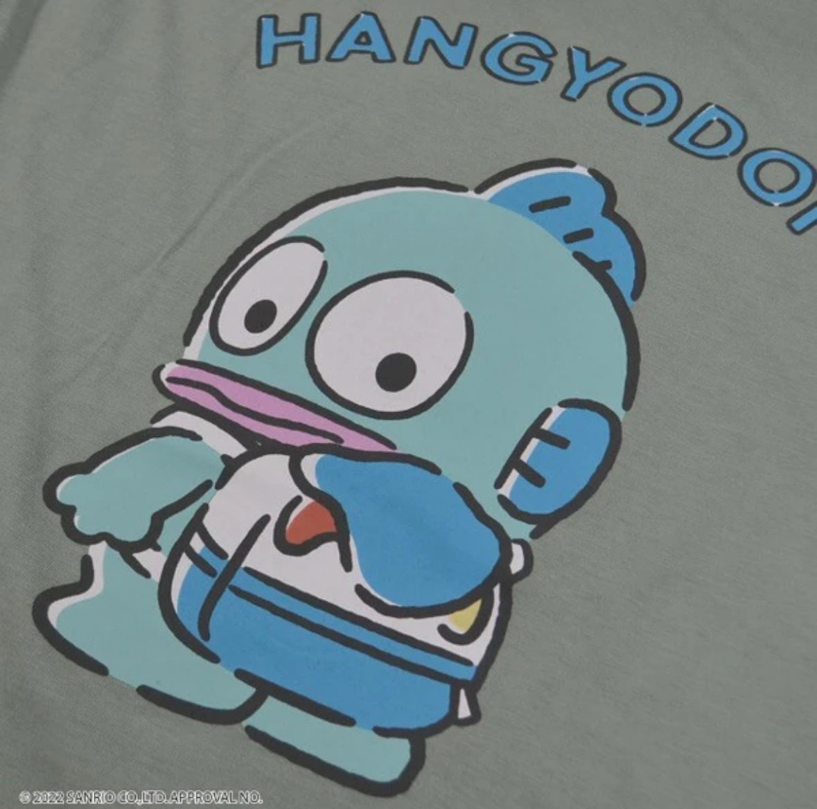 Hangyodon - Sanrio Characters Oversized T-shirt Dress One Size