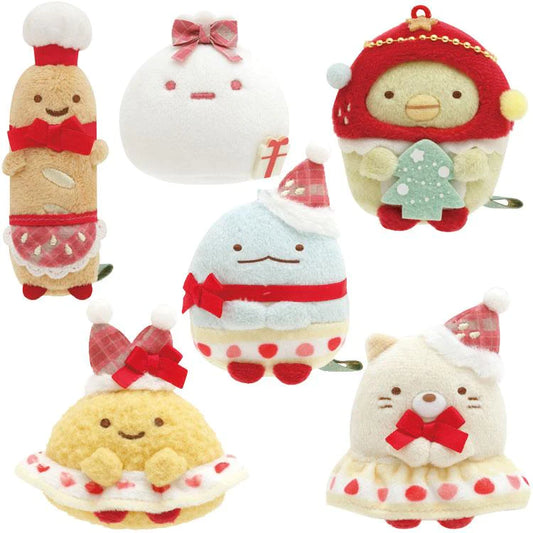 San-X Sumikko Gurashi 2023 Strawberry Christmas Tenori Plush