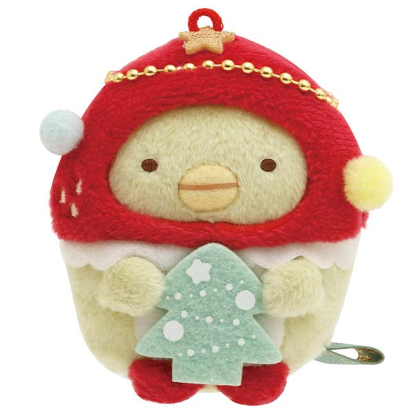 San-X Sumikko Gurashi 2023 Strawberry Christmas Tenori Plush
